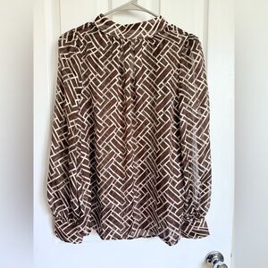 H&M Brown Hign Neck Women's Top